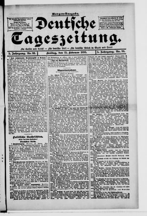 Deutsche Tageszeitung on Feb 25, 1898