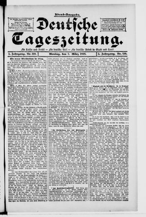 Deutsche Tageszeitung vom 07.03.1898
