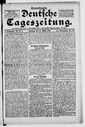 Deutsche Tageszeitung on Mar 11, 1898