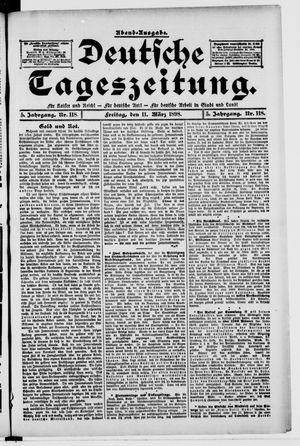 Deutsche Tageszeitung on Mar 11, 1898