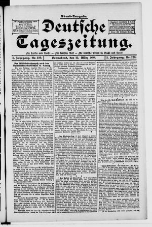 Deutsche Tageszeitung on Mar 12, 1898