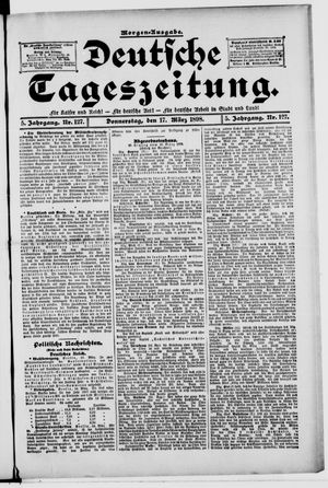 Deutsche Tageszeitung vom 17.03.1898