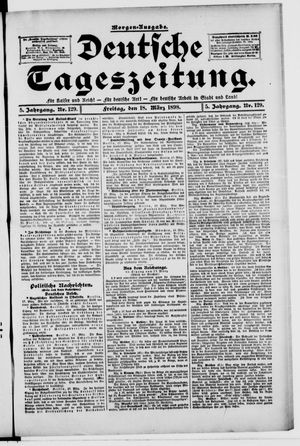 Deutsche Tageszeitung vom 18.03.1898