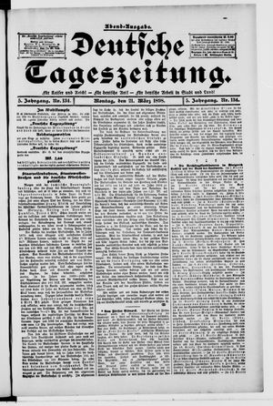 Deutsche Tageszeitung vom 21.03.1898