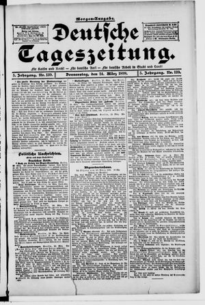 Deutsche Tageszeitung vom 24.03.1898