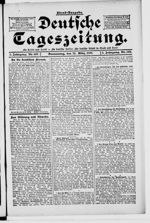 Deutsche Tageszeitung vom 24.03.1898