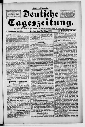 Deutsche Tageszeitung vom 25.03.1898