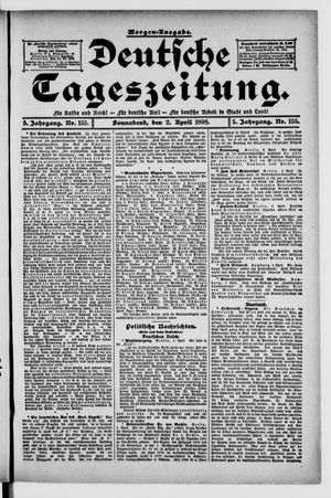 Deutsche Tageszeitung vom 02.04.1898