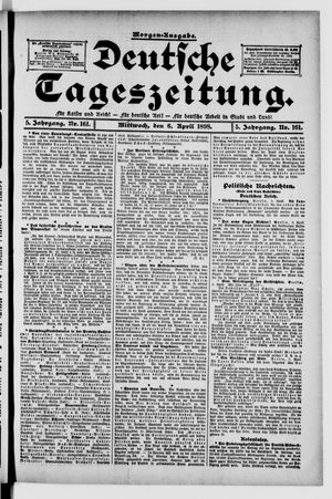 Deutsche Tageszeitung vom 06.04.1898