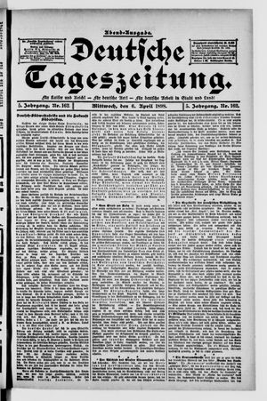 Deutsche Tageszeitung vom 06.04.1898