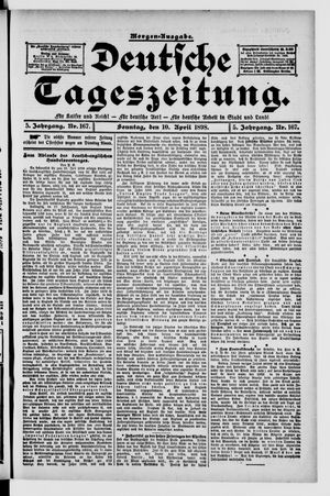 Deutsche Tageszeitung vom 10.04.1898