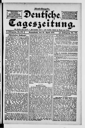 Deutsche Tageszeitung vom 16.04.1898