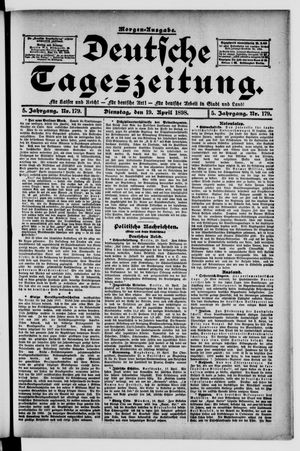 Deutsche Tageszeitung on Apr 19, 1898