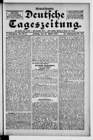 Deutsche Tageszeitung vom 22.04.1898