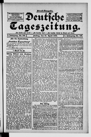 Deutsche Tageszeitung vom 22.04.1898