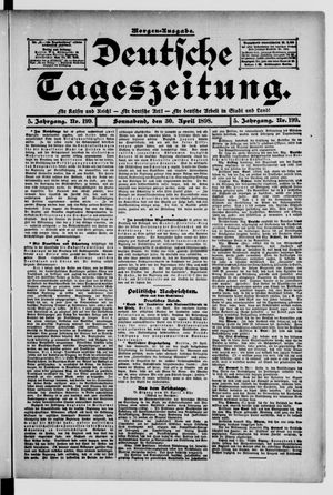 Deutsche Tageszeitung vom 30.04.1898