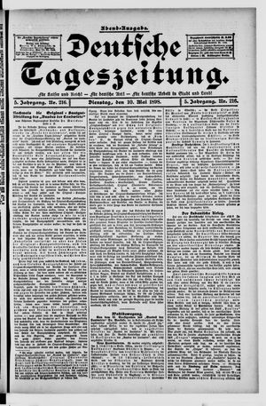 Deutsche Tageszeitung vom 10.05.1898
