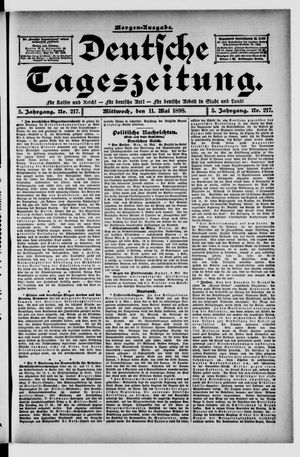 Deutsche Tageszeitung vom 11.05.1898