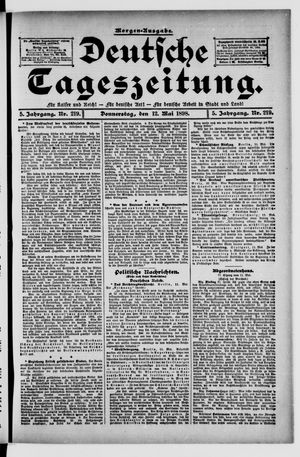 Deutsche Tageszeitung vom 12.05.1898