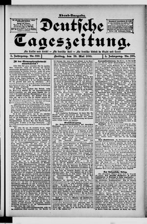 Deutsche Tageszeitung vom 20.05.1898