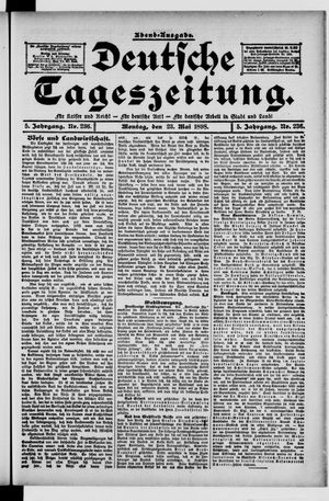 Deutsche Tageszeitung vom 23.05.1898