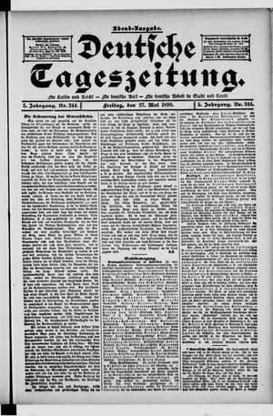 Deutsche Tageszeitung vom 27.05.1898