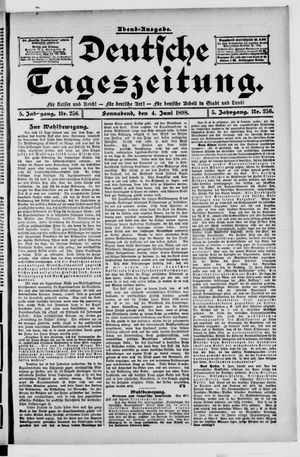 Deutsche Tageszeitung vom 04.06.1898
