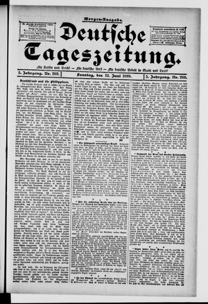 Deutsche Tageszeitung vom 12.06.1898
