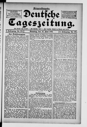 Deutsche Tageszeitung vom 14.06.1898