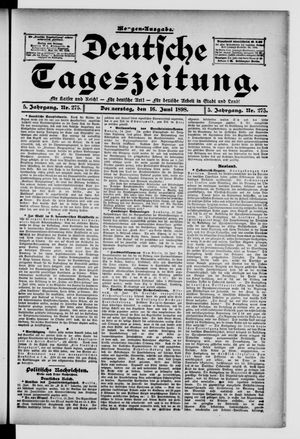 Deutsche Tageszeitung vom 16.06.1898