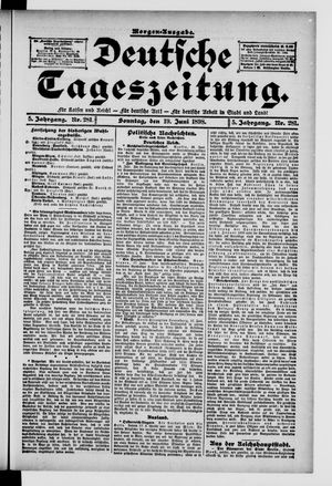 Deutsche Tageszeitung vom 19.06.1898