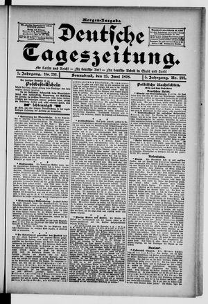 Deutsche Tageszeitung vom 25.06.1898