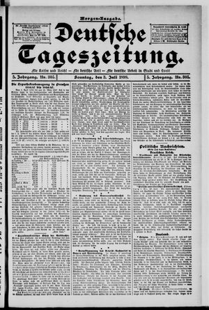 Deutsche Tageszeitung vom 03.07.1898