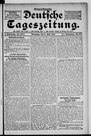 Deutsche Tageszeitung vom 05.07.1898