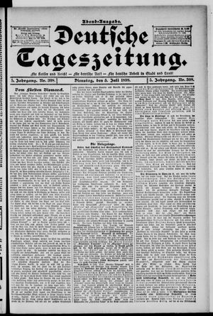 Deutsche Tageszeitung vom 05.07.1898