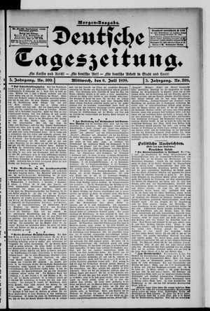 Deutsche Tageszeitung on Jul 6, 1898