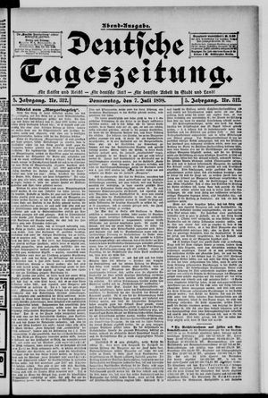 Deutsche Tageszeitung vom 07.07.1898
