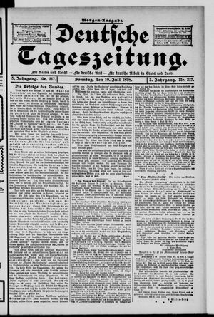 Deutsche Tageszeitung vom 10.07.1898