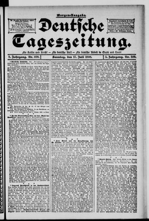 Deutsche Tageszeitung on Jul 17, 1898