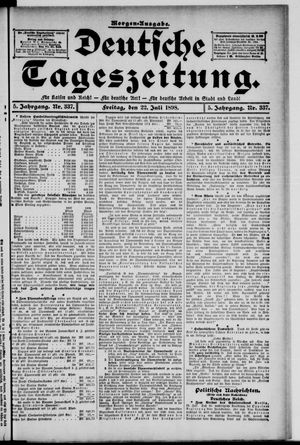 Deutsche Tageszeitung vom 22.07.1898