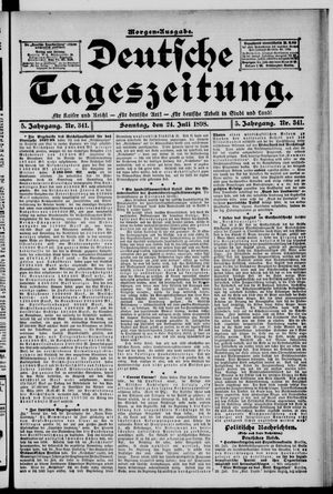 Deutsche Tageszeitung vom 24.07.1898