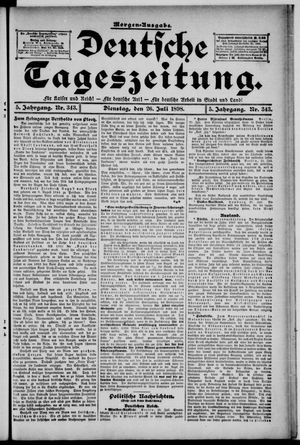 Deutsche Tageszeitung vom 26.07.1898