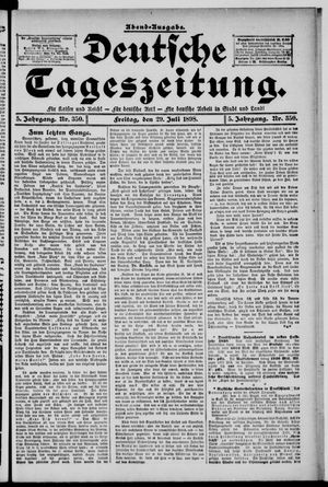 Deutsche Tageszeitung vom 29.07.1898