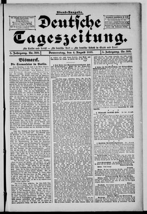 Deutsche Tageszeitung vom 04.08.1898