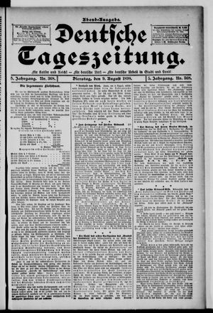 Deutsche Tageszeitung vom 09.08.1898