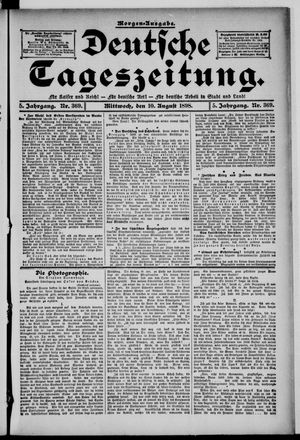 Deutsche Tageszeitung vom 10.08.1898