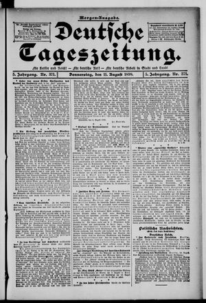 Deutsche Tageszeitung vom 11.08.1898