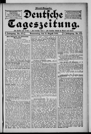 Deutsche Tageszeitung vom 11.08.1898