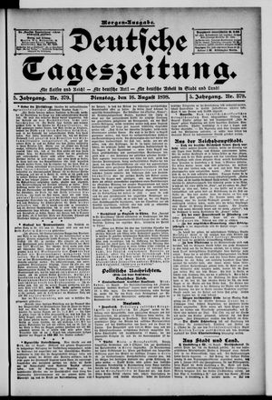 Deutsche Tageszeitung vom 16.08.1898