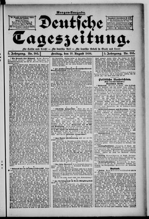 Deutsche Tageszeitung on Aug 19, 1898